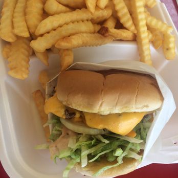 Super Burger - The cheeseburger combo with crinkle cut fries - Burgers Near Me - Pasadena, California Super Burger - The cheeseburger combo with crinkle cut fries - Burgers Near Me - Pasadena, California