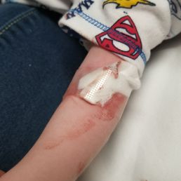 This is blood taken from my 4 week old child. Seriously?? This is blood taken from my 4 week old child. Seriously??