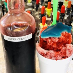 Sweet Southern SnoBalls - Sweet Cherry SnoBall with a delicious gummy shark