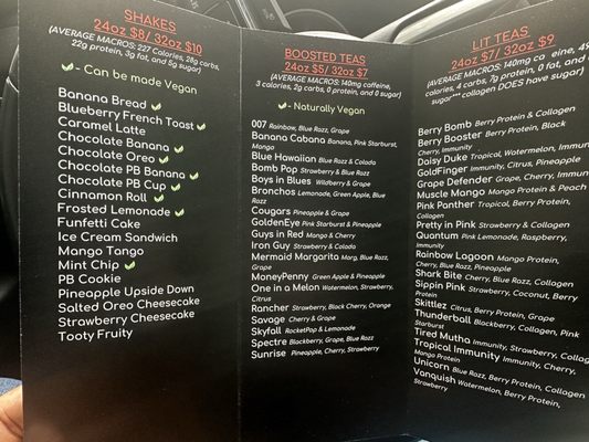 Menu photo 2 FiredUp Nutrition Affton, MO