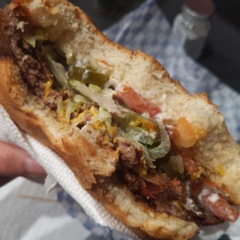 Grandpa's Burger Haven - Big ol steak burger insides - Burgers Near Me - Denver, Colorado Grandpa's Burger Haven - Big ol steak burger insides - Burgers Near Me - Denver, Colorado