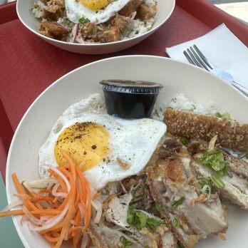 White Rice Bodega - fried pork belly and egg - Filipino Near Me - San Diego, California White Rice Bodega - fried pork belly and egg - Filipino Near Me - San Diego, California