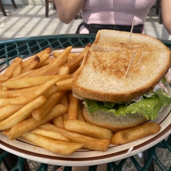Gangnam Cafe - Sandwich with generous portion of fries - American Near Me - Concord, California