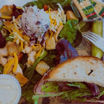 McAlister's Deli - Choose 2 - Harvest Chicken Salad (contains pecans) and King Club with a sweet tea. - Delis Near Me - Conroe, Texas McAlister's Deli - Choose 2 - Harvest Chicken Salad (contains pecans) and King Club with a sweet tea. - Delis Near Me - Conroe, Texas