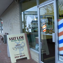 Salt Lane Barber Shoppe - One of the signs says "Walk ins Welcome" but I would recommend making an appointment.