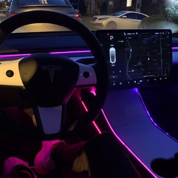 Ellumiglow - Custom auto lighting in Tesla Model 3 made with Laser Wire systems. - Lighting Fixtures & Equipment Near Me - Lake Oswego, Oregon