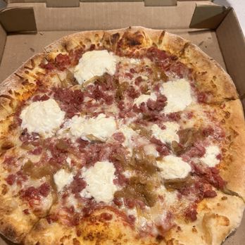 Sauce Pizza & Wine - Sausage, caramelized onions and added the ricotta - Pizza Near Me - Scottsdale, Arizona Sauce Pizza & Wine - Sausage, caramelized onions and added the ricotta - Pizza Near Me - Scottsdale, Arizona