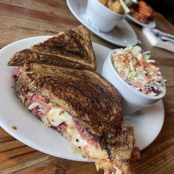 Elliott Bay Brewing - Lake City - Reuben sandwich with Slaw - American Near Me - Seattle, Washington Elliott Bay Brewing - Lake City - Reuben sandwich with Slaw - American Near Me - Seattle, Washington