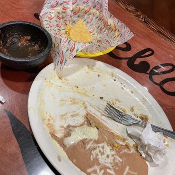 Pueblo Viejo - What was left after destroying the meal! - Mexican Near Me - Pryor, Oklahoma Pueblo Viejo - What was left after destroying the meal! - Mexican Near Me - Pryor, Oklahoma