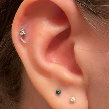 Forge Body Piercing - Helix and second lobe - Piercing Near Me - Olympia, Washington