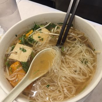 Nhan Duc Hanh - Vegetarian Pho (tofu + "meat") - Vietnamese Near Me - Westminster, California Nhan Duc Hanh - Vegetarian Pho (tofu + "meat") - Vietnamese Near Me - Westminster, California