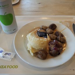 Swedish Meatballs and 500ml Sparkling Apple Juice. Swedish Meatballs and 500ml Sparkling Apple Juice.
