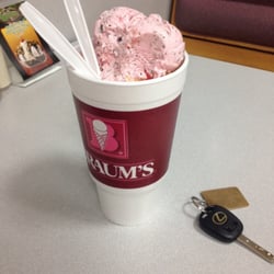 Braum’s - There are about six scoops of ice cream in there, all different flavors.
