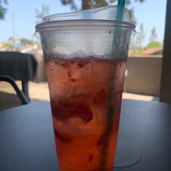 Starbucks - Strawberry refresher is super awesome with big chunks of strawberries. Great summer drink. - Coffee & Tea Near Me - San Diego, California Starbucks - Strawberry refresher is super awesome with big chunks of strawberries. Great summer drink. - Coffee & Tea Near Me - San Diego, California