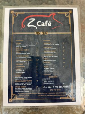 Menu photo 3 Z Café Christiansted, VI