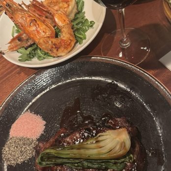 Doris Metropolitan - Ribeye & prawns - New American Near Me - New Orleans, Louisiana