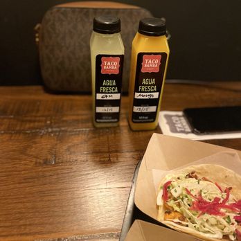 Taco Bamba Rockville - two tacos and a bottle of mustard - Tacos Near Me - Rockville, Maryland