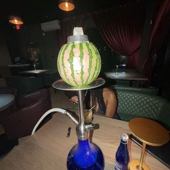 Mojo Hookah Lounge - Watermelon fruit bowl hookah - Hookah Bars Near Me - Houston, Texas