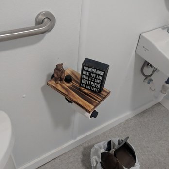 Blue Ox Axe Throwing - Cute toilet deco - Axe Throwing Near Me - Wallingford, Connecticut