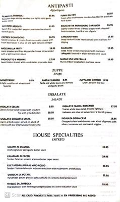 Menu photo 1 Isabella's Trattoria Yucaipa, CA Menu photo 1 Isabella's Trattoria Yucaipa, CA