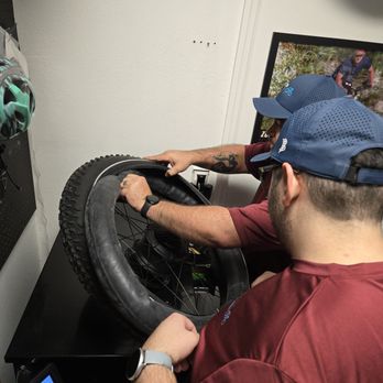 Ride On E-Bikes - Fixing flat tire - Bikes Near Me - Dunedin, Florida Ride On E-Bikes - Fixing flat tire - Bikes Near Me - Dunedin, Florida