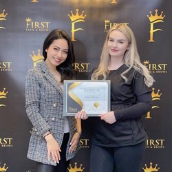First Lash & Brows - Congrat to my awesome student on graduated Huế Microblade class!