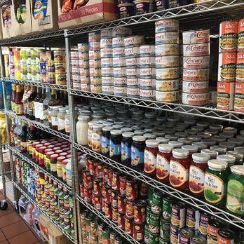 Mama Rosa Grill - shelves of canned food - Barbeque Near Me - Middle River, Maryland