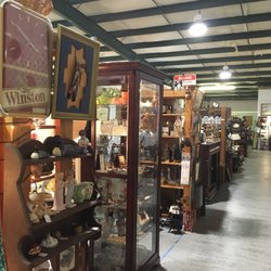 River Town Antiques - View down one aisle of this large antique "mall"