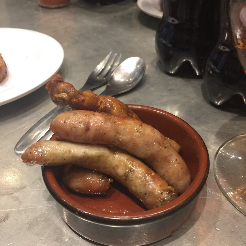 L'Avant Comptoir de la Mer - Complimentary sausages to go with the oysters - Seafood Near Me - Paris, 75 L'Avant Comptoir de la Mer - Complimentary sausages to go with the oysters - Seafood Near Me - Paris, 75