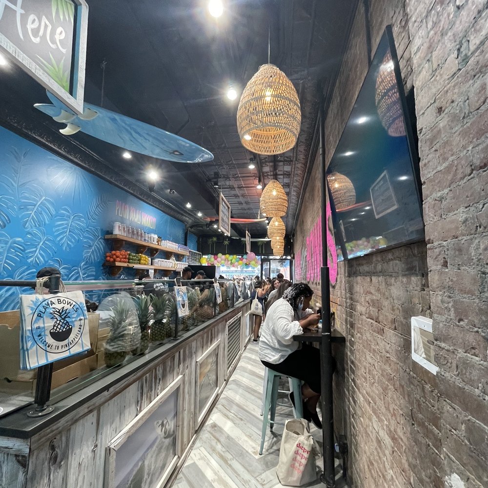 Playa Bowls - Bar-style seating by the line - Juice Bars & Smoothies Near Me - Brooklyn, New York