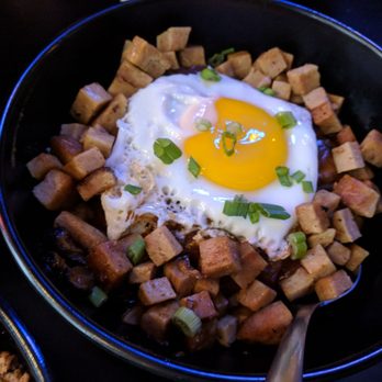 RM 212 - Pan seared spam and garlic fried rice loco moco - Cocktail Bars Near Me - San Francisco, California RM 212 - Pan seared spam and garlic fried rice loco moco - Cocktail Bars Near Me - San Francisco, California