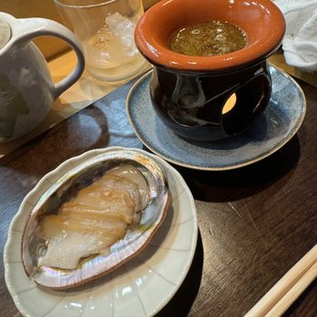 Yuji - Abalone Shaba Shaba with liver sauce - Japanese Near Me - San Francisco, California Yuji - Abalone Shaba Shaba with liver sauce - Japanese Near Me - San Francisco, California
