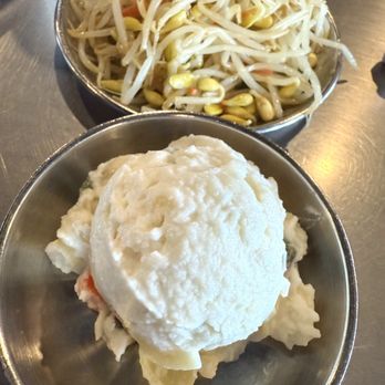 Red Castle - Potato salad & bean sprouts - Korean Near Me - Garden Grove, California