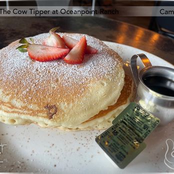The Cow Tipper at Oceanpoint Ranch - Buttermilk Pancakes ($12) - Okay - Breakfast & Brunch Near Me - Cambria, California The Cow Tipper at Oceanpoint Ranch - Buttermilk Pancakes ($12) - Okay - Breakfast & Brunch Near Me - Cambria, California