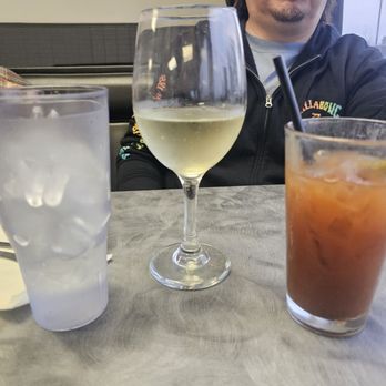 J & M's Cafe Bar & Grill - Water champagne and bloody mary - American Near Me - Bakersfield, California