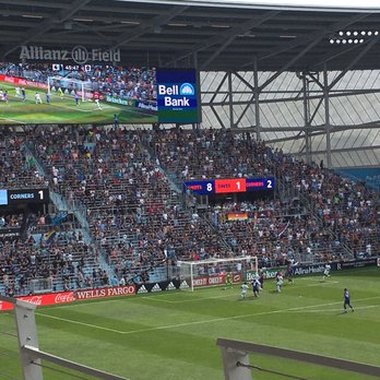 Allianz Field - Not sure the size of the flat screen but it was huge. - Stadiums & Arenas Near Me - Saint Paul, Minnesota Allianz Field - Not sure the size of the flat screen but it was huge. - Stadiums & Arenas Near Me - Saint Paul, Minnesota