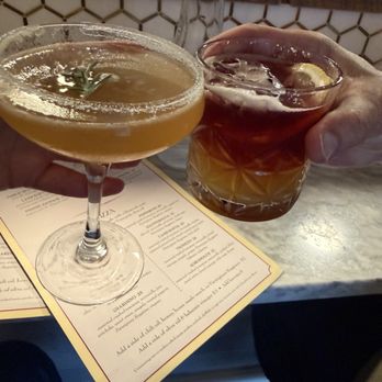 Hearth &Table - On the left was the Perfect Pear and the Right was the New York Sour!  Both were top notch. - Pizza Near Me - Lincoln City, Oregon