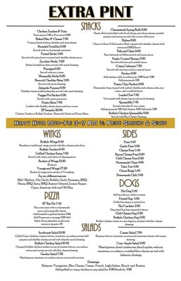 Menu photo 2 The Extra Pint Manville, NJ Menu photo 2 The Extra Pint Manville, NJ