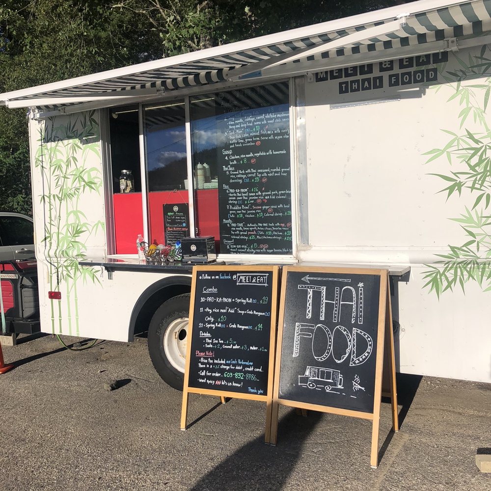 a food truck with menus a food truck with menus