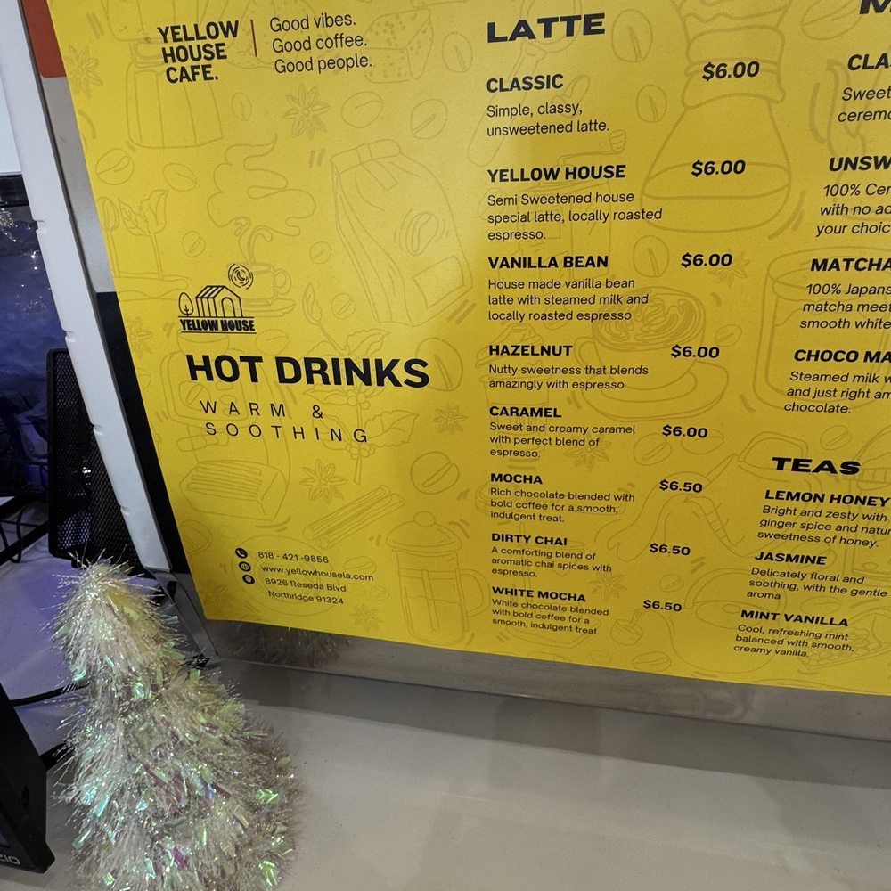 Yellow House Cafe - Menu - Cafes Near Me - Northridge, California Yellow House Cafe - Menu - Cafes Near Me - Northridge, California