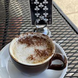 Essence Of Coffee - Cappuccino- has oat milk. The coffee is bitter/acidic but smooth. Not for me but still good.