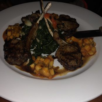 Corner Social - LAMB CHOPS W/SPINACH & MANGO SALSA - New American Near Me - New York, New York