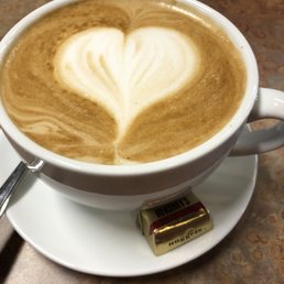 Hot cafe latte