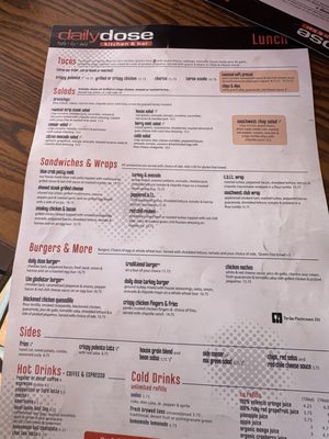Menu photo 2 Daily Dose Scottsdale, AZ