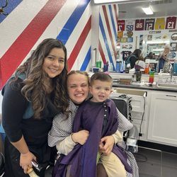 Barry's Barber Shop - Today we had our first successful haircut without any tears or fuss. Thank you to Claudia! And all that staff at Barry's!