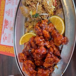 Canton Lee - 23. Orange Chicken Combo Platter