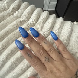 Blue Aura GelX Nails Blue Aura GelX Nails