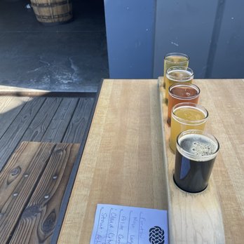 Three Weavers Brewing Co - Beer flight! - Breweries Near Me - Inglewood, California Three Weavers Brewing Co - Beer flight! - Breweries Near Me - Inglewood, California