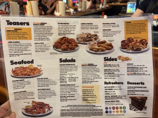 Menu photo 2 Hooters West Springfield, MA Menu photo 2 Hooters West Springfield, MA