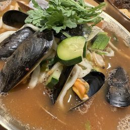 Spicy Haemul Kalguksu(얼큰해물칼국수) (spicy seafood) Spicy Haemul Kalguksu(얼큰해물칼국수) (spicy seafood)